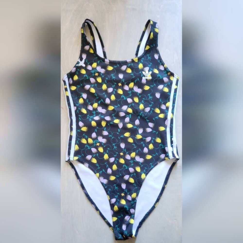 Adidas Originals All Over Print Black Medium Bathingsuit‎